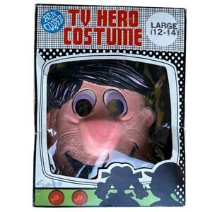 Vtg 1966 Fred Flinstone Halloween Costume Ben Cooper Flinstones Kid 12-14 In box